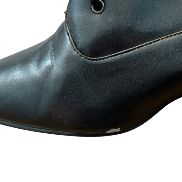 Next Issue Boots Womens 8M Black Victorian Style Cosplay Lace Up Vintage Vegan - Picture 7 of 11